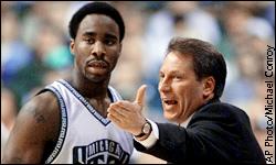 Tom Izzo and Mateen Cleaves