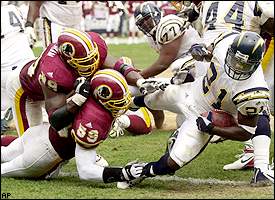 Redskins 3-30 Chargers (Sep 9, 2001) Game Recap - ESPN