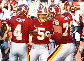 14 August 2004: LaVar Arrington, Redskins LB. The Carolina Panthers  defeated the Washington Redskins 23-20