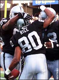 Raiders vs. Chiefs 2001, Jerry Rice's First Game in Silver & Black