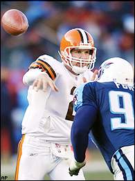 Tim Couch says he's ready to step in if needed for the Browns