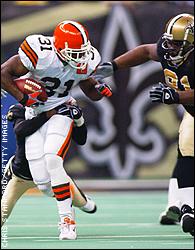 2002 PLAYOFF CONTENDERS QUINCY MORGAN #20 CLEVELAND BROWNS