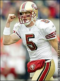 1 Dec 2002: Garrison Hearst of the San Francisco 49ers during the