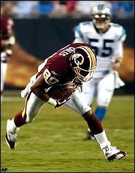 19 September 2004: WR Laveranues Coles of the Washington Redskins