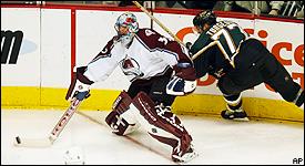 Dec. 26, 2001 – Patrick Roy became the first goalie to win 500 NHL games