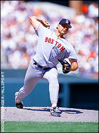 Roger Clemens Boston Red Sox Signed Pitching 16x20 Photo JSA