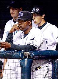 Bobby Smith of the Tampa Bay Devil Rays in action during the Devil