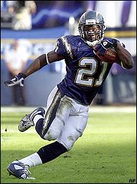 Today in Pro Football History: 2002: Tomlinson Rushes for 220 Yards as  Chargers Beat Broncos in Overtime