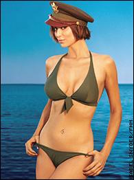 Catherine Bell gets any soldier to stand at attention. 