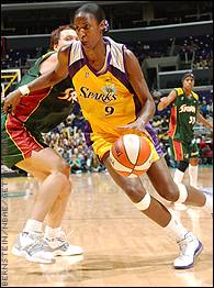 lisa leslie first wnba dunk