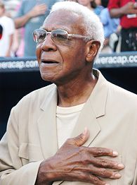 Buck O'Neil, from Edward Waters University, enters Baseball Hall