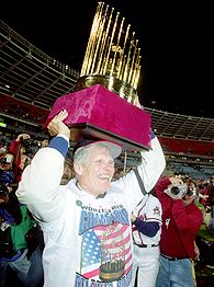 Under Ted Turner's ownership, the Atlanta Braves win the World