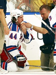 Chris Simon New York Islanders jersey he wore while decapitating