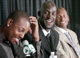 Kevin Garnett and Paul Pierce