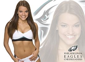 Kjersti, Eagles cheerleader