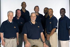Craig Hodges and the Los Angeles Lakers coaching staff