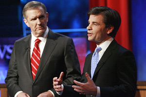Charles Gibson and George Stephanopoulos