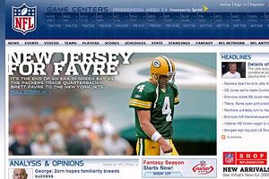 In NFL Jersey Sales, It's All About Favre - WSJ