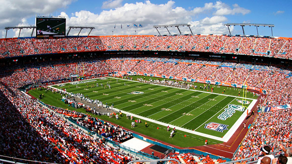 Hard Rock Stadium, section 130, home of Florida Marlins, Miami Hurricanes, Miami  Dolphins, page 1