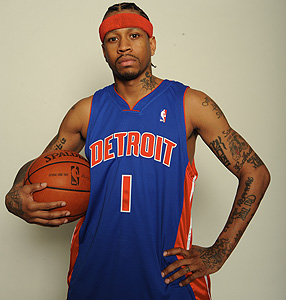 iverson pistons jersey