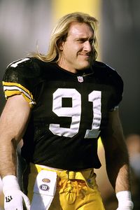 Linebacker Jack Lambert of the Pittsburgh Steelers on the bench in News  Photo - Getty Images