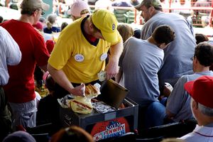 Image result for peanut salesman at game pics