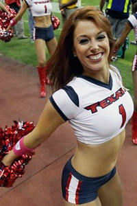 Texans cheerleader
