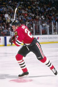 1993-94 Jeremy Roenick Chicago Blackhawks Game Worn Jersey - Career Best  107-Point Season