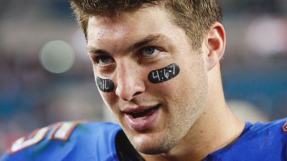 Tim Tebow: Don't Underestimate God, Who Used My John 3:16 Eye Black to  Reach 94 Million People