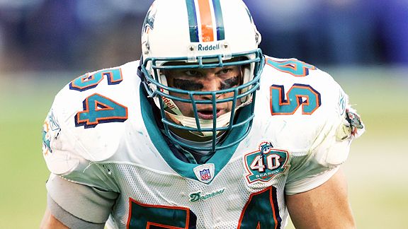 Dolphins LB Zach Thomas' numbers are Hall of Fame-worthy but his