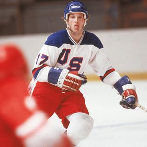  1980 Olympic Team Hockey 17 Jack O'Callahan 21 Mike