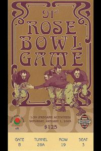 2005 Rose Bowl ticket