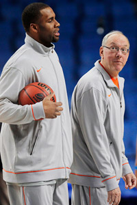 Arinze Onuaku and Jim Boeheim