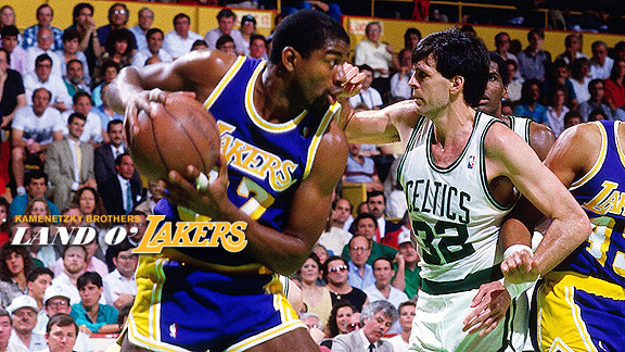 Magic Johnson hit a beautiful skyhook in the NBA Finals