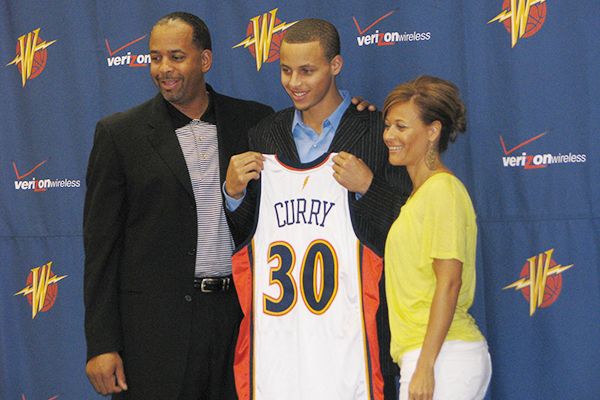 Family affair: Curry learned from watching dad