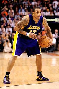 Circa 2010 Shannon Brown Game Worn Los Angeles Lakers Warmup Pants