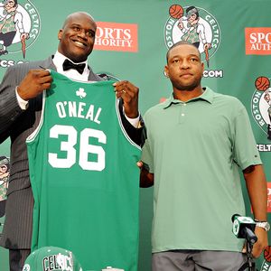 Shaq, newest Celtic, looking for Boston nickname (we'd settle for