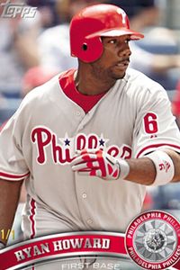 Topps Ryan Howard Baseball Trading Cards