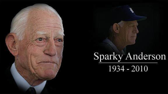 Baseball Hall of Fame manager Sparky Anderson dies