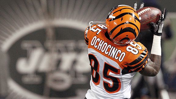 Cincinnati Bengals wide receiver Chad Ochocinco (85) makes a nice