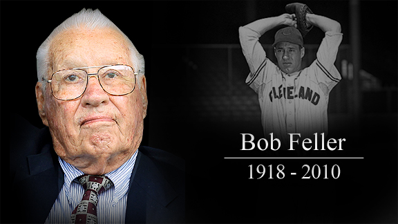 Hall of Famer Bob Feller dies at 92