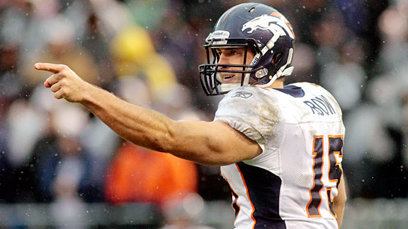 Broncos name Tim Tebow starting quarterback