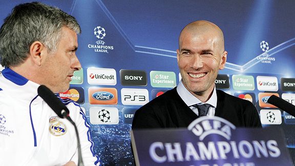 Jose Mourinho and Zinedine Zidane