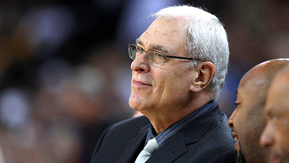 Los Angeles Lakers coach Phil Jackson has a little Staples hideaway