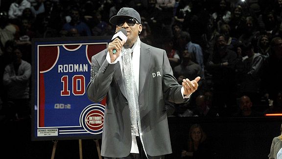 Dennis Rodman on Detroit Pistons jersey retirement: I didn't deserve that  