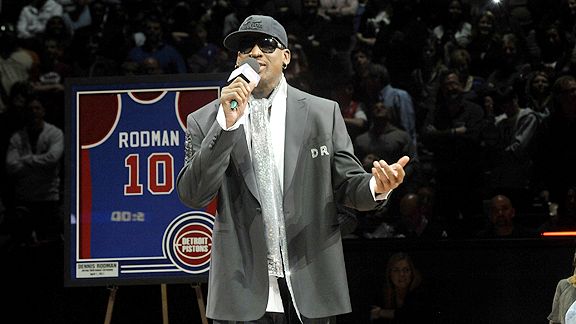 Pistons to retire Dennis Rodman's jersey during halftime ceremony on April  1 