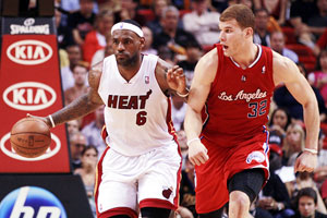 LeBron James and Blake Griffin