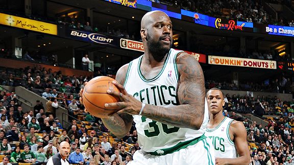 Shaquille O'Neal helps Celtics pick up 30th victory