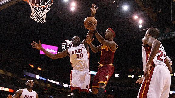 Lebron James & Dwayne Wade Miami Heat Dunk VI Poster Print. 