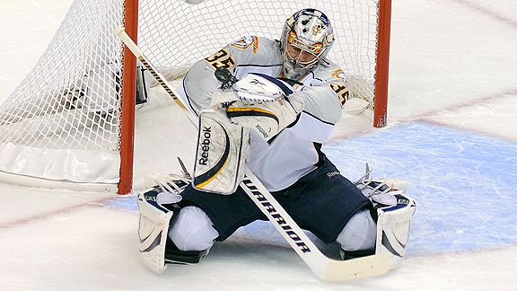 Former Nashville Predators goalie Pekka Rinne speaks during a